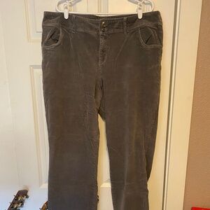 Lane Bryant Gray Corduroy Pants